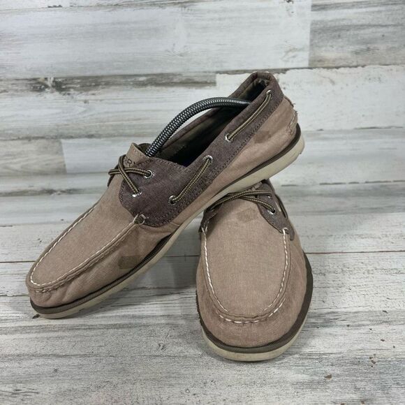 Sperry Top-Sider Mens 2 Eye Boat Leather Flat Shoe Brown Size 11 - Picture 5 of 8